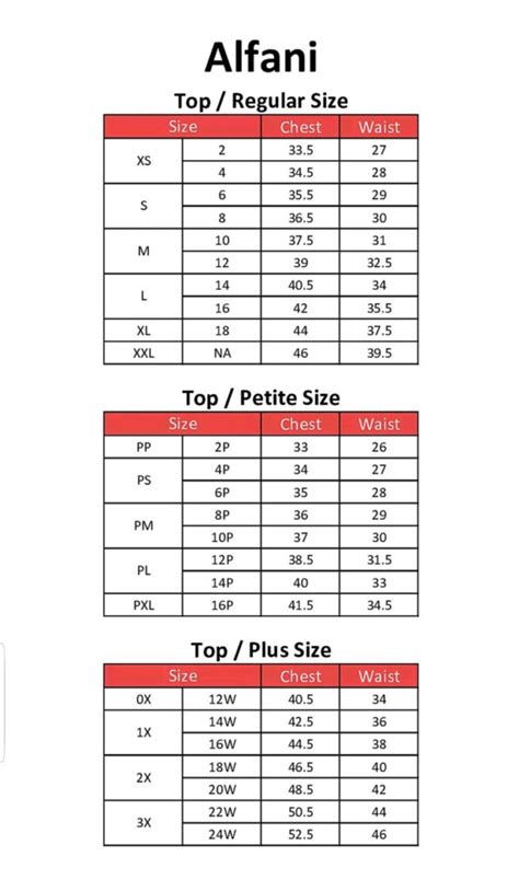 alfani womens|alfani size chart women.